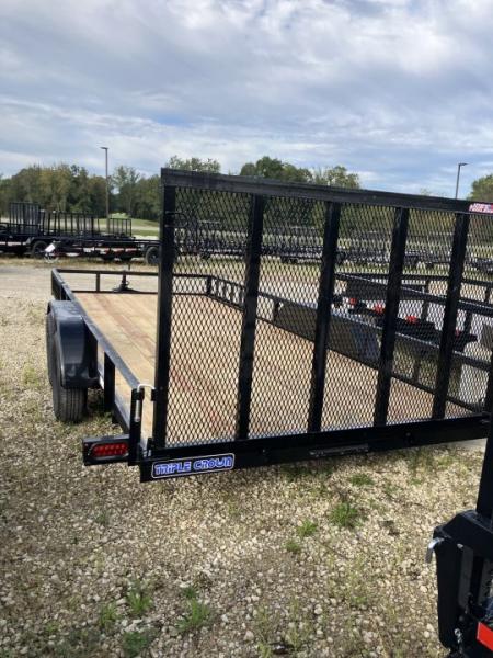 New 2027 Triple Crown Trailers 7x18 7000 GVWR w/Removable Side Load Ramps ATV Trailer