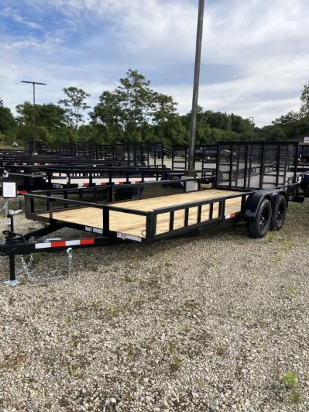 New 2027 Triple Crown Trailers 7x18 7000 GVWR w/Removable Side Load Ramps ATV Trailer
