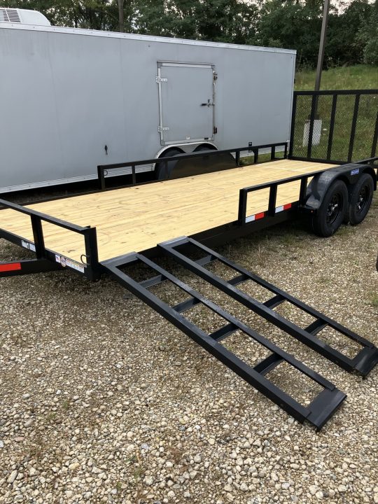 New 2027 Triple Crown Trailers 7x20 7000 GVWR w/Removable Side Load Ramps ATV Trailer