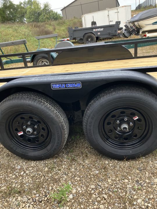 New 2027 Triple Crown Trailers 7x20 7000 GVWR w/Removable Side Load Ramps ATV Trailer