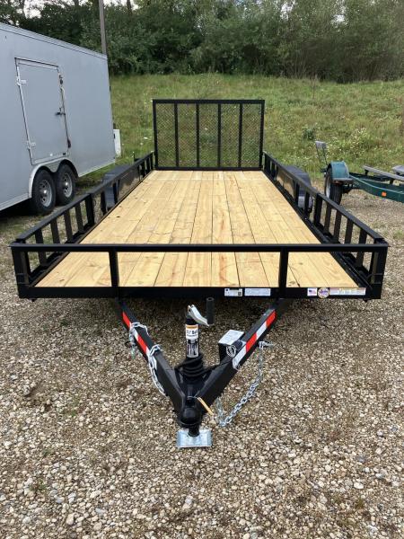 New 2027 Triple Crown Trailers 7x20 7000 GVWR w/Removable Side Load Ramps ATV Trailer