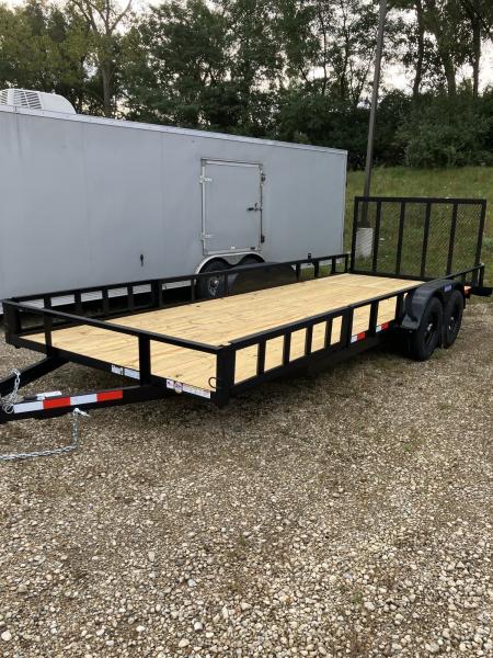 New 2027 Triple Crown Trailers 7x20 7000 GVWR w/Removable Side Load Ramps ATV Trailer