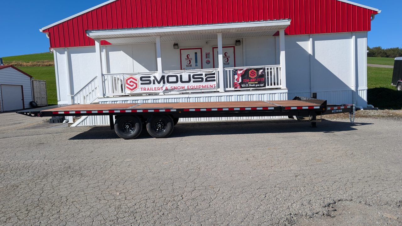 New 2027 BWise 26' (4' Stationary + 22' TILT) Deckover POWER Split Tilt Trailer