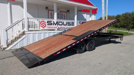 New 2027 BWise 26' (4' Stationary + 22' TILT) Deckover POWER Split Tilt Trailer