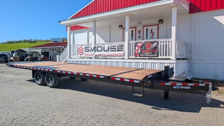 New 2027 BWise 26' (4' Stationary + 22' TILT) Deckover POWER Split Tilt Trailer
