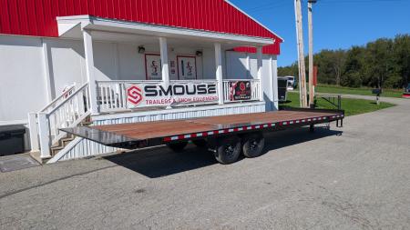 New 2027 BWise 26' (4' Stationary + 22' TILT) Deckover POWER Split Tilt Trailer