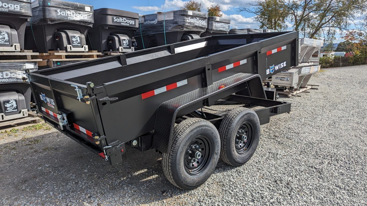 New 2027 BWise 6x12 Lo Pro Equipment Dump w/ Underbody Ramps