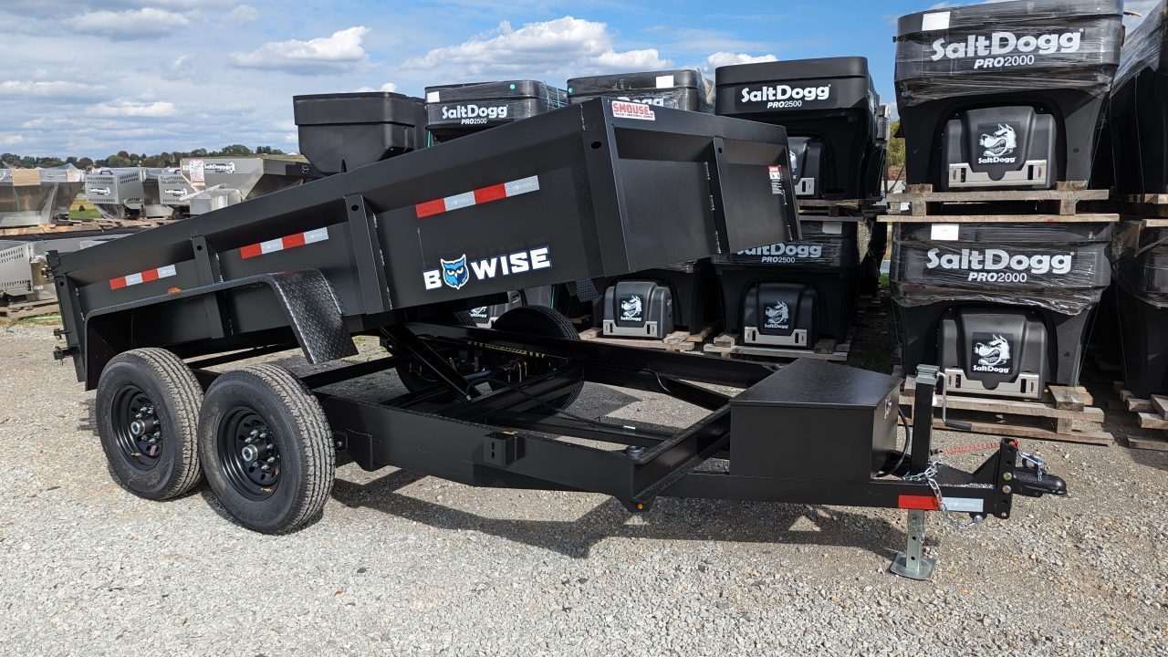 New 2027 BWise 6x12 Lo Pro Equipment Dump w/ Underbody Ramps