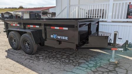 New 2027 BWise 6x12 Lo Pro Equipment Dump w/ Underbody Ramps