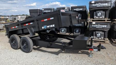 New 2027 BWise 6x12 Lo Pro Equipment Dump w/ Underbody Ramps