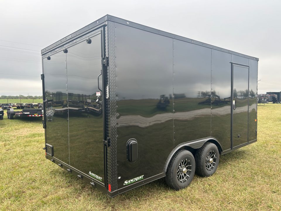 New 2027 Rock Solid 8.5x16 Tandem 10K Cargo w/ .080 Exterior, Ramp Door, & 7' Interior Height