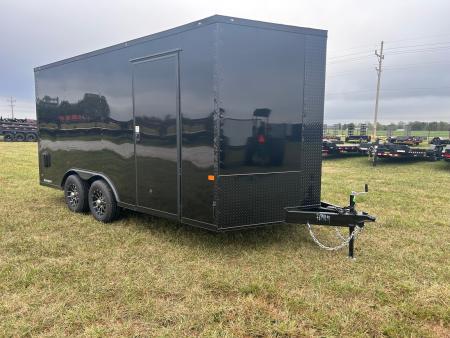 New 2027 Rock Solid 8.5x16 Tandem 10K Cargo w/ .080 Exterior, Ramp Door, & 7' Interior Height