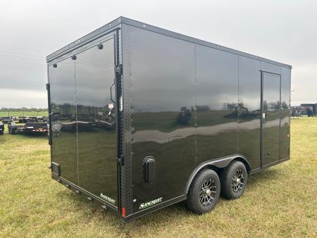 New 2027 Rock Solid 8.5x16 Tandem 10K Cargo w/ .080 Exterior, Ramp Door, & 7' Interior Height