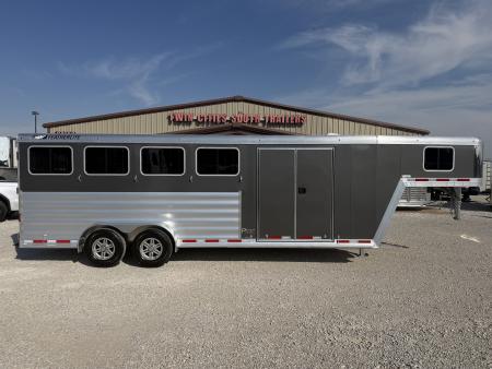 New 2027 Featherlite 4 Horse Gooseneck Premier Tack Horse Trailer