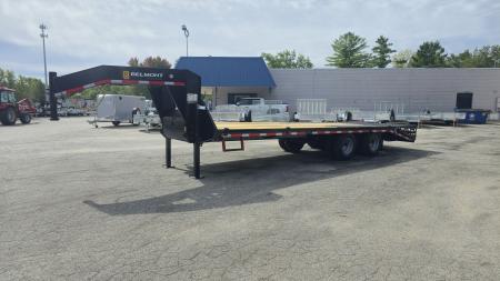 New 102X20+5 GOOSENECK DUAL WHEEL DECKOVER HD FULL WIDTH RAMPS HYDRAULIC JACKS 2027 BELMONT EQUIPMENT