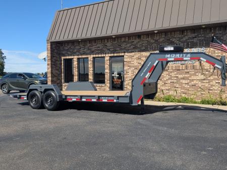 New 2027 Moritz International 14+6 14K Hydraulic Tail Equipment Trailer