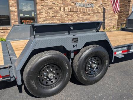 New 2027 Moritz International 14+6 14K Hydraulic Tail Equipment Trailer