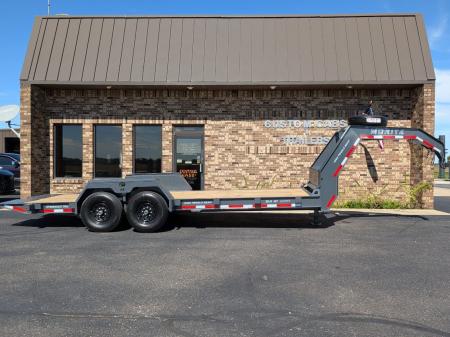 New 2027 Moritz International 14+6 14K Hydraulic Tail Equipment Trailer