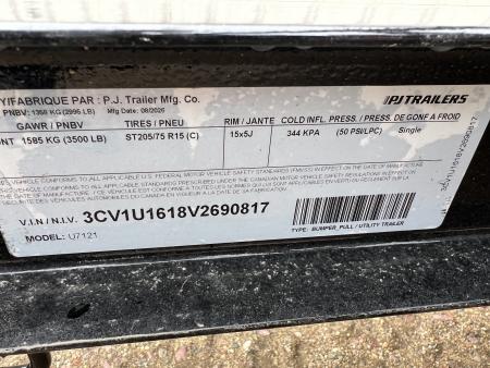 New 2027 PJ Trailers 12' ATV Utility U7 Utility Trailer
