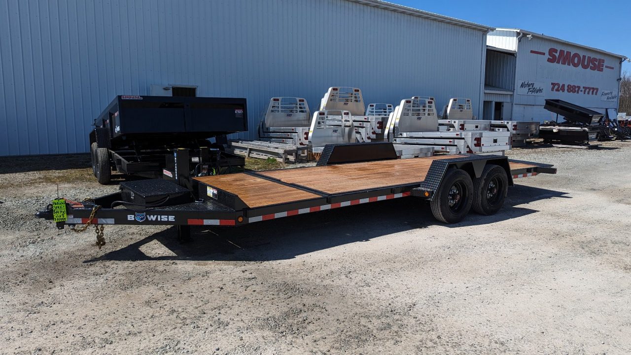 New 2027 BWise 20' (4+16) Lo Pro Gravity Tilt Trailer w/ Adjustable Cushion Cylinder