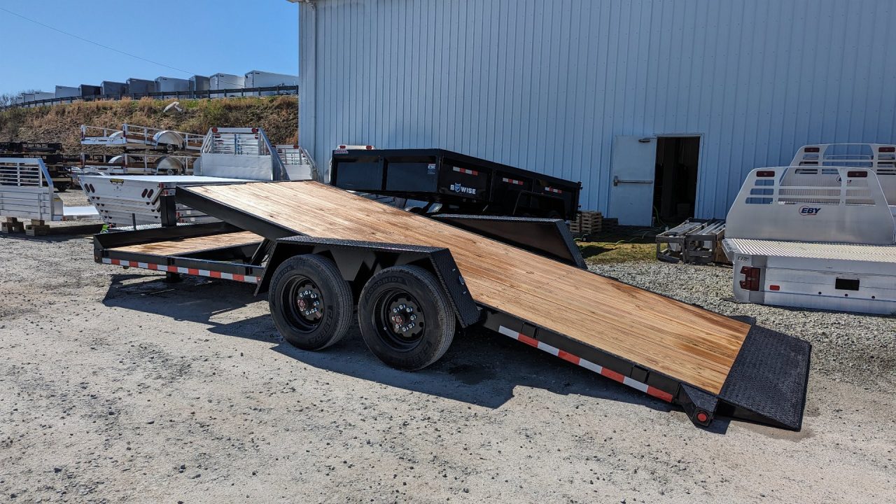 New 2027 BWise 20' (4+16) Lo Pro Gravity Tilt Trailer w/ Adjustable Cushion Cylinder