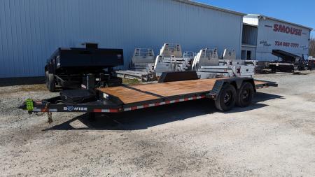 New 2027 BWise 20' (4+16) Lo Pro Gravity Tilt Trailer w/ Adjustable Cushion Cylinder
