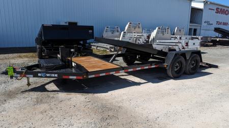 New 2027 BWise 20' (4+16) Lo Pro Gravity Tilt Trailer w/ Adjustable Cushion Cylinder