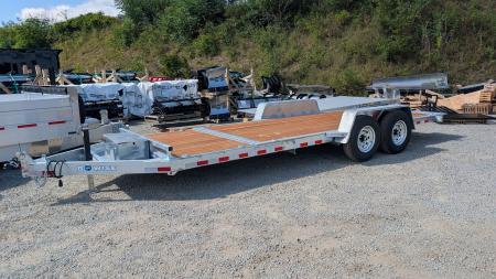 New 2027 BWise 20' HD (4+16) Lo Pro GALVANIZED Power Split Equipment Tilt Trailer