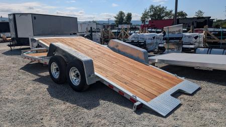 New 2027 BWise 20' HD (4+16) Lo Pro GALVANIZED Power Split Equipment Tilt Trailer