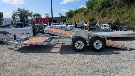 New 2027 BWise 20' HD (4+16) Lo Pro GALVANIZED Power Split Equipment Tilt Trailer