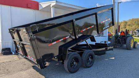 New 2027 BWise 6'9  x 16 Lo Pro Equipment Dump w/ 44  High Fixed Sides