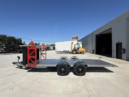 New Futura SHIFTR 8000- Hydraulic Lowering Trailer W/ Tyre Rack, Jockey Jack, Spare Tire, Winch and Rock Guard