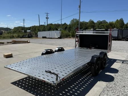 New Futura SHIFTR 8000- Hydraulic Lowering Trailer W/ Tyre Rack, Jockey Jack, Spare Tire, Winch and Rock Guard