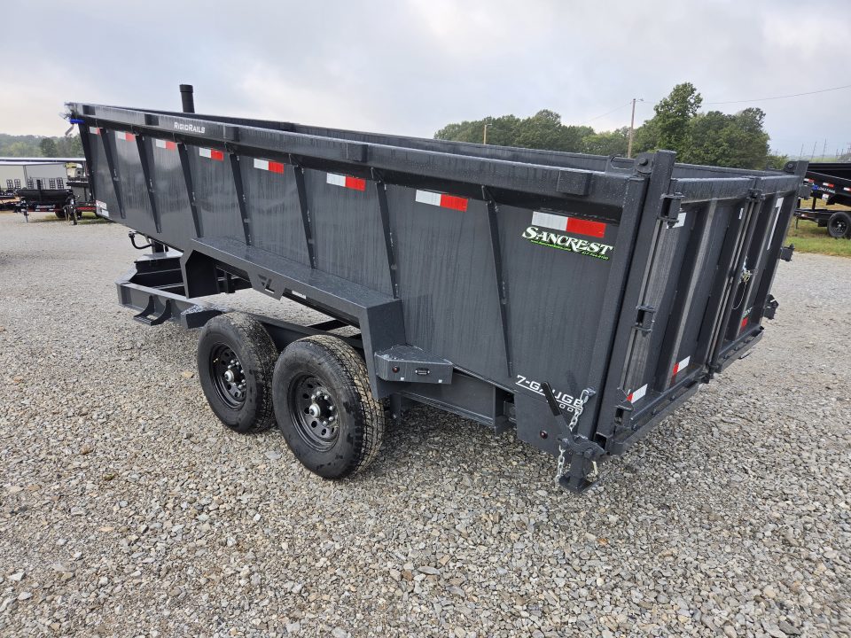 New 2027 Lamar 83X16 TANDEM 14K TELESCOPIC DUMP W/36" SIDES & 7 GAUGE FLOOR