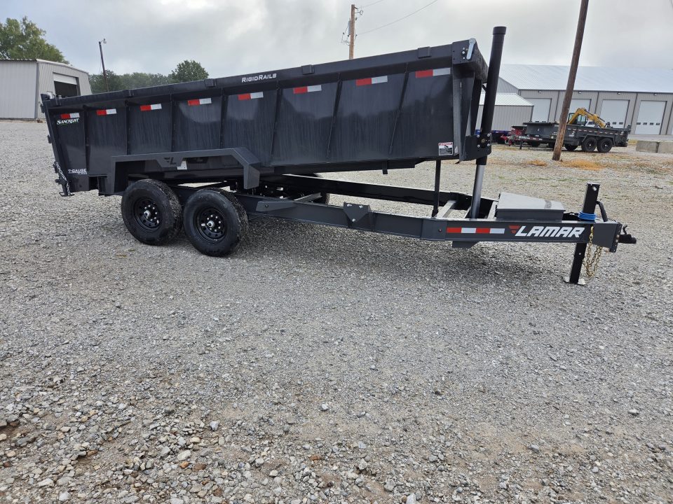 New 2027 Lamar 83X16 TANDEM 14K TELESCOPIC DUMP W/36" SIDES & 7 GAUGE FLOOR