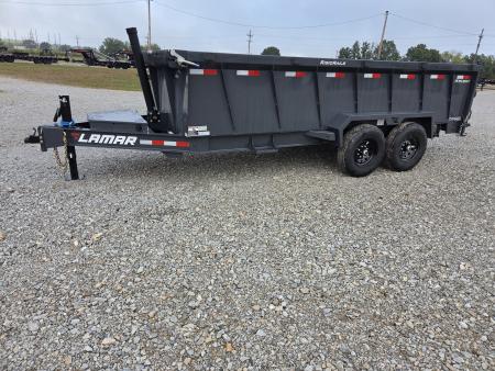 New 2027 Lamar 83X16 TANDEM 14K TELESCOPIC DUMP W/36" SIDES & 7 GAUGE FLOOR