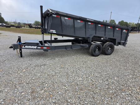 New 2027 Lamar 83X16 TANDEM 14K TELESCOPIC DUMP W/36" SIDES & 7 GAUGE FLOOR