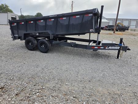 New 2027 Lamar 83X16 TANDEM 14K TELESCOPIC DUMP W/36  SIDES & 7 GAUGE FLOOR