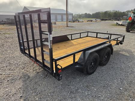 New 2027 Load Trail 83X14 TANDEM 7K TUBETOP UTILITY W/4' SPRING GATE