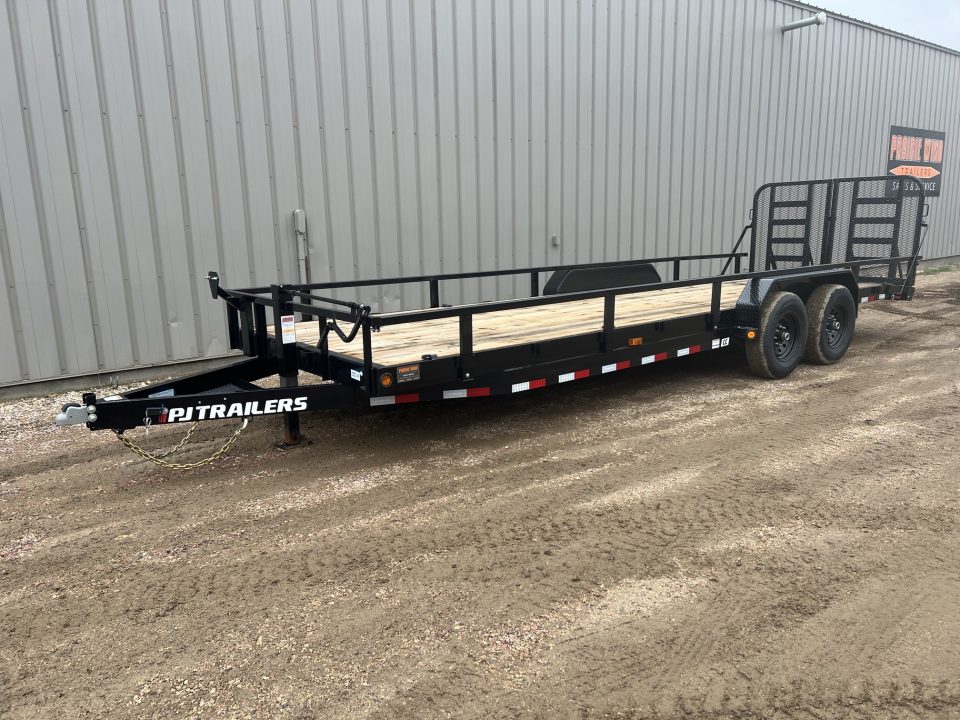 New 2027 PJ Trailers 24' Rail Side CC Equipment Trailer