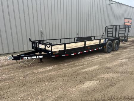 New 2027 PJ Trailers 24' Rail Side CC Equipment Trailer