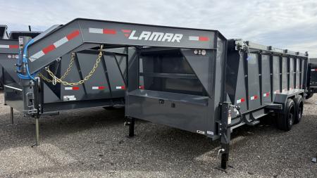 New 2027 Lamar 16' Gooseneck Dump Trailer 16K