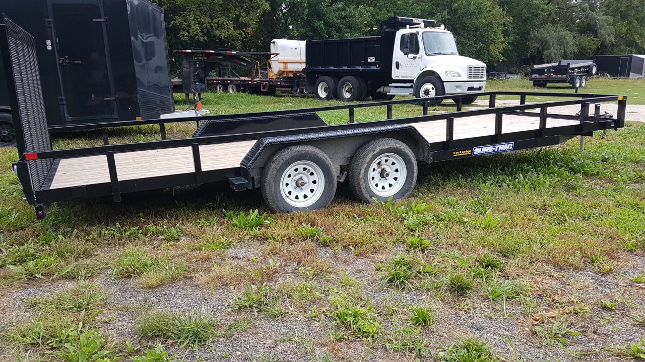 Used 2025 Sure-Trac 7x20 Tube Top Utility Trailer 7K