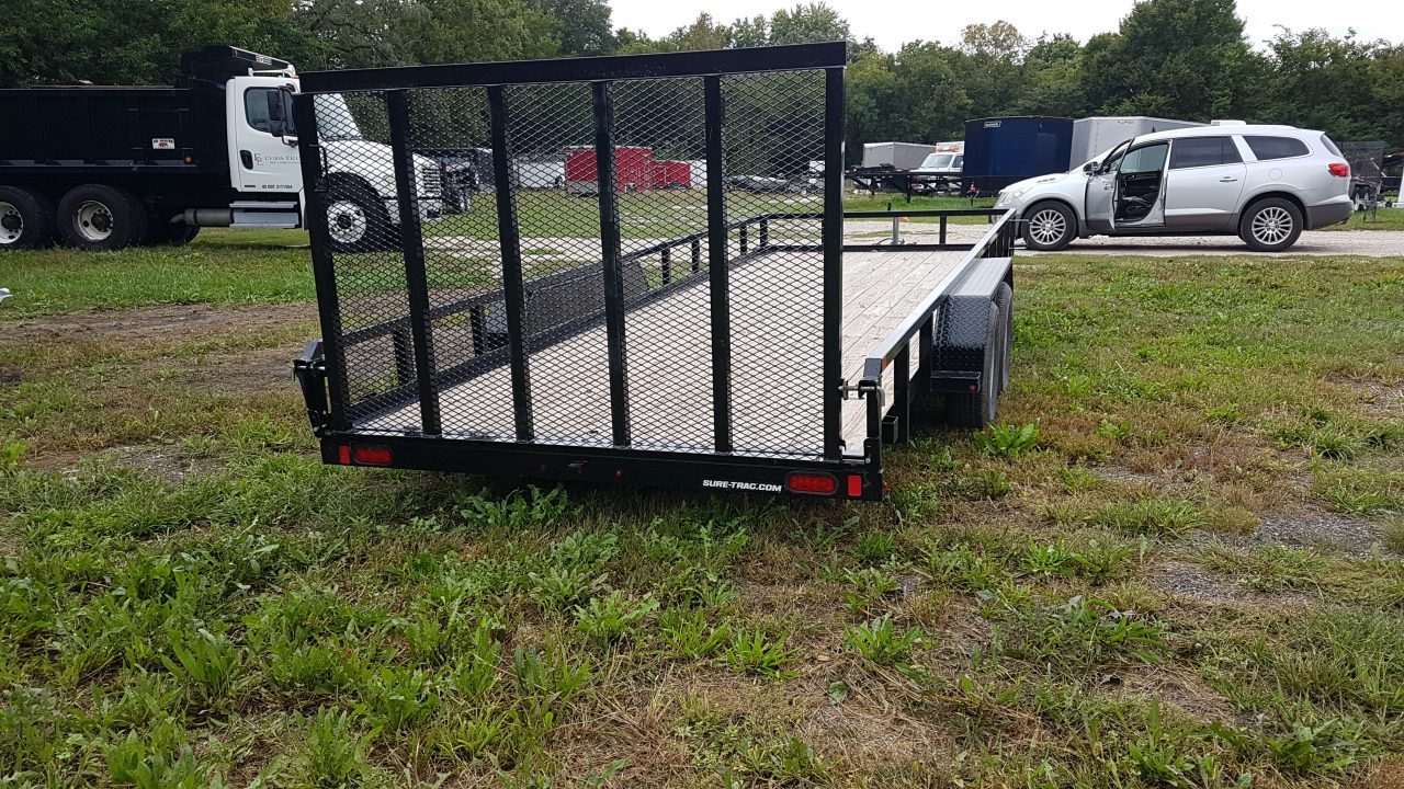 Used 2025 Sure-Trac 7x20 Tube Top Utility Trailer 7K