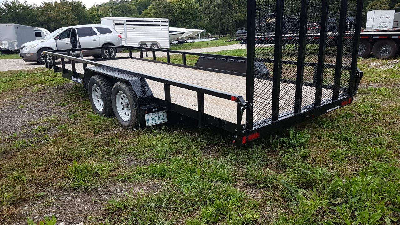 Used 2025 Sure-Trac 7x20 Tube Top Utility Trailer 7K