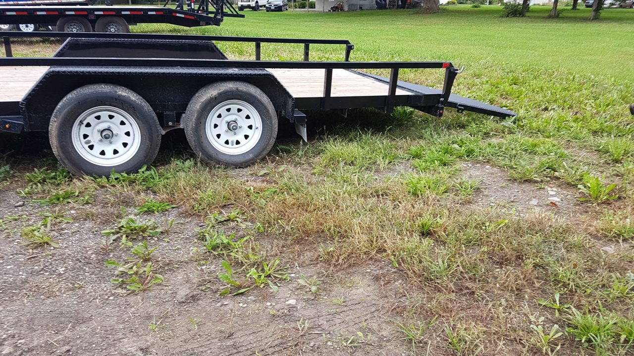 Used 2025 Sure-Trac 7x20 Tube Top Utility Trailer 7K