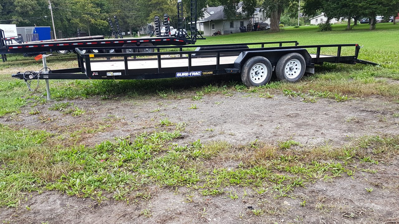 Used 2025 Sure-Trac 7x20 Tube Top Utility Trailer 7K
