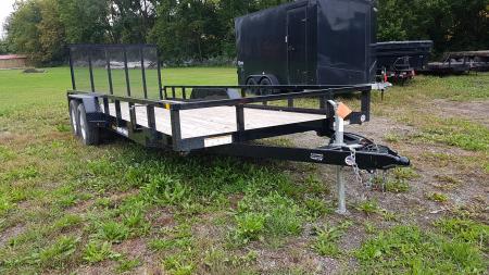Used 2025 Sure-Trac 7x20 Tube Top Utility Trailer 7K