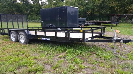 Used 2025 Sure-Trac 7x20 Tube Top Utility Trailer 7K