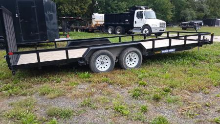 Used 2025 Sure-Trac 7x20 Tube Top Utility Trailer 7K